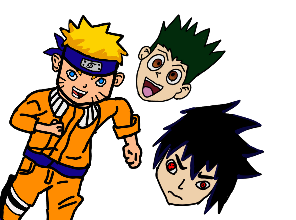Naruto Sasuke And Gon By Zw31 On Deviantart Naruto Sasuke And Gon By Zw31 On Deviantart