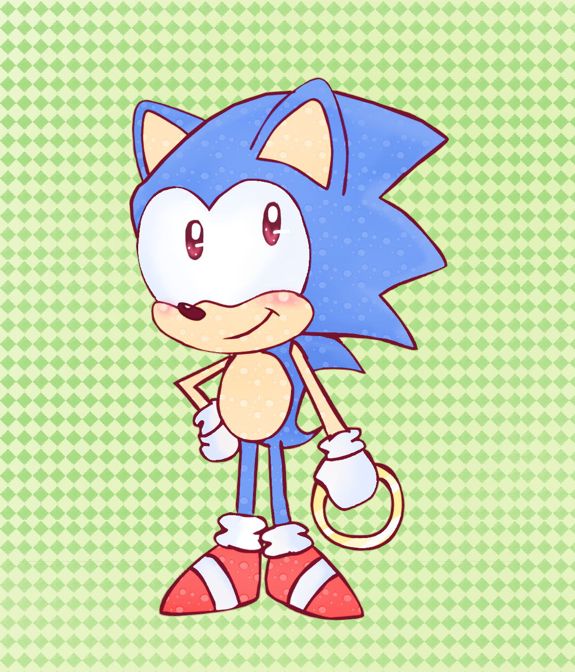 Chibi Cute Sonic by TalesFromTheCreepy on DeviantArt