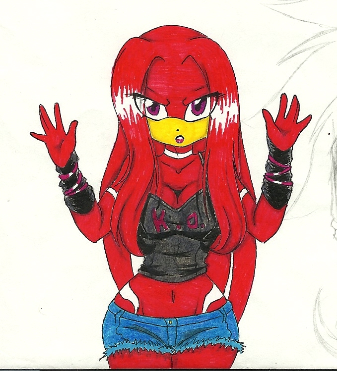 female Knuckles sample by MysteriousFoxGirl on DeviantArt