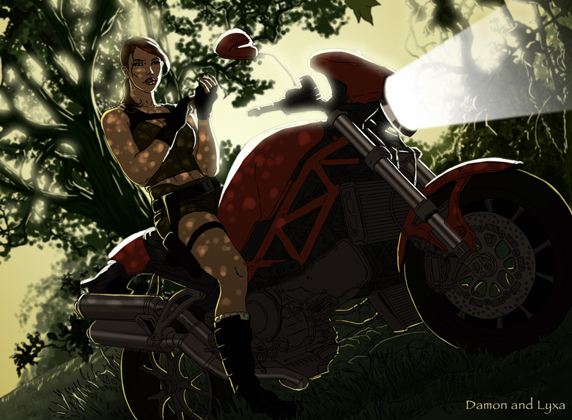 Lara Croft's motorbike