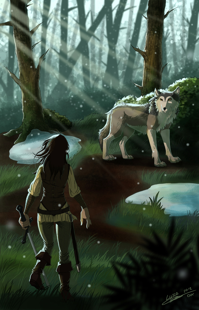 Reunion of Arya and Nymeria