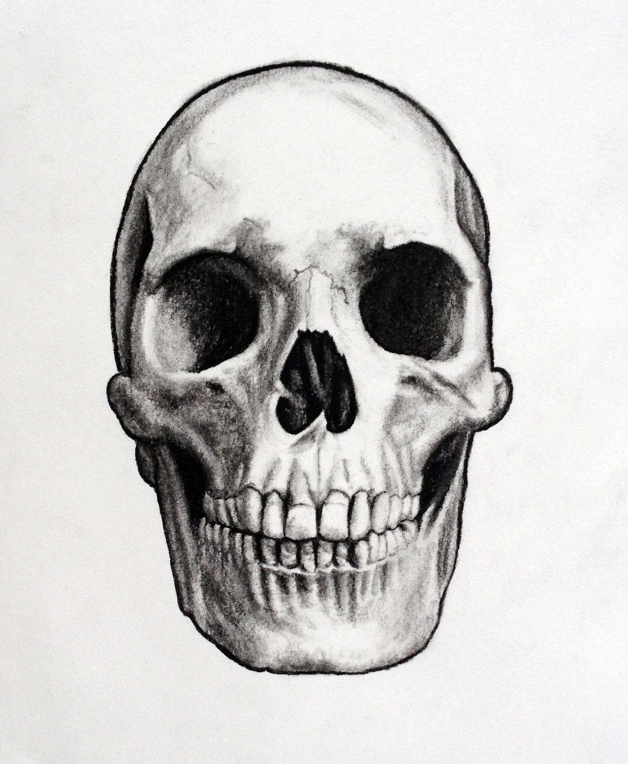Charcoal Drawing, Drawing of a Skull, Drawing Print, Skull Art, by Josh  Carte, Dark Art, Wall Art Drawing, Pencil Art, Creepy Art