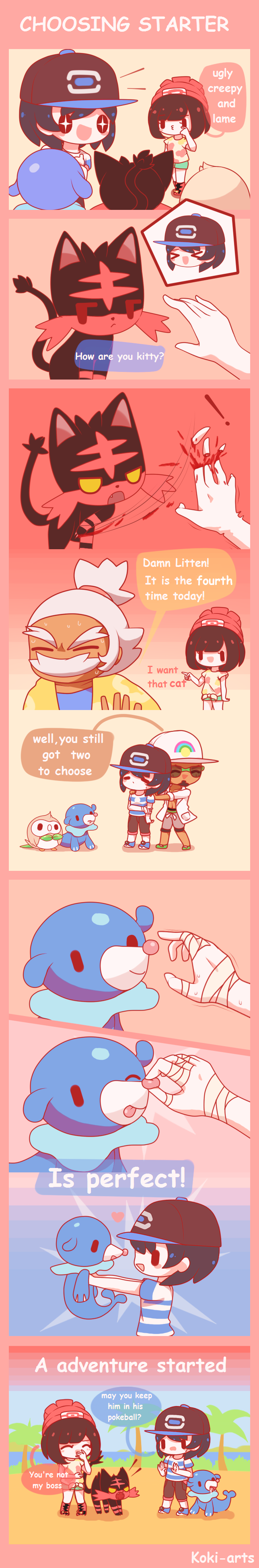 Comic of Alola - Choosing Starter