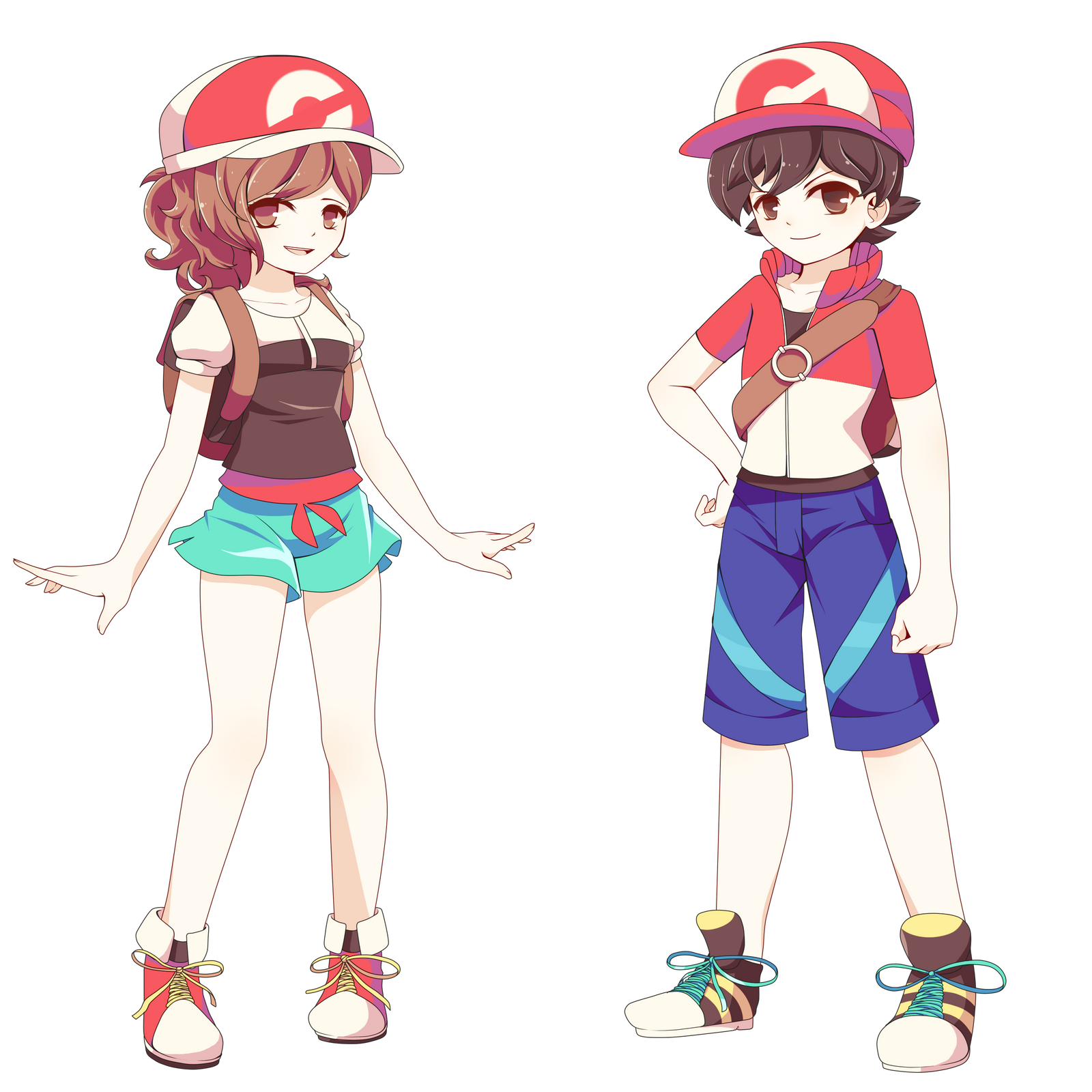 Pokemon Let's go Trainers by Koki-arts on DeviantArt