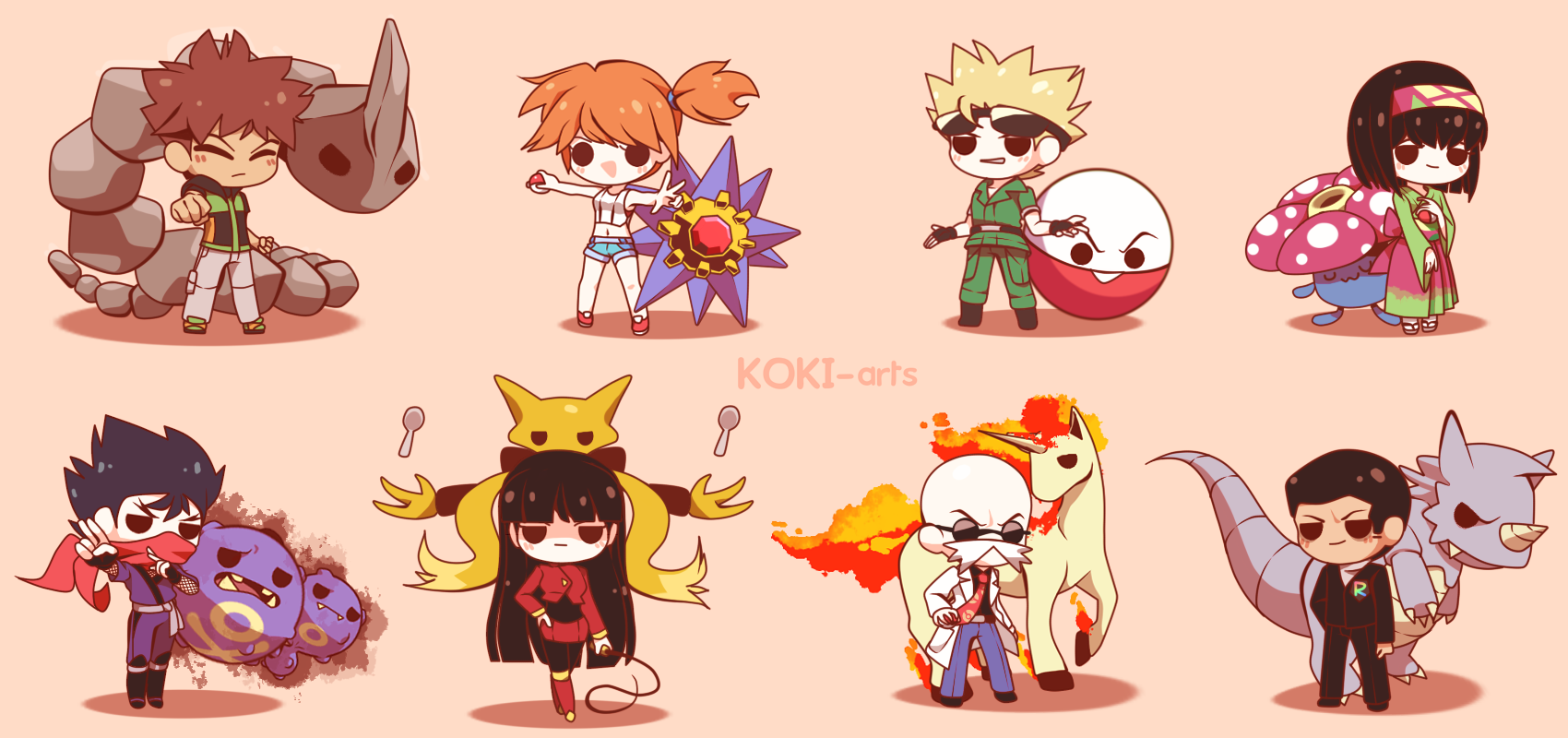 Chibi Pokemon Alola Captains by Koki-arts on DeviantArt