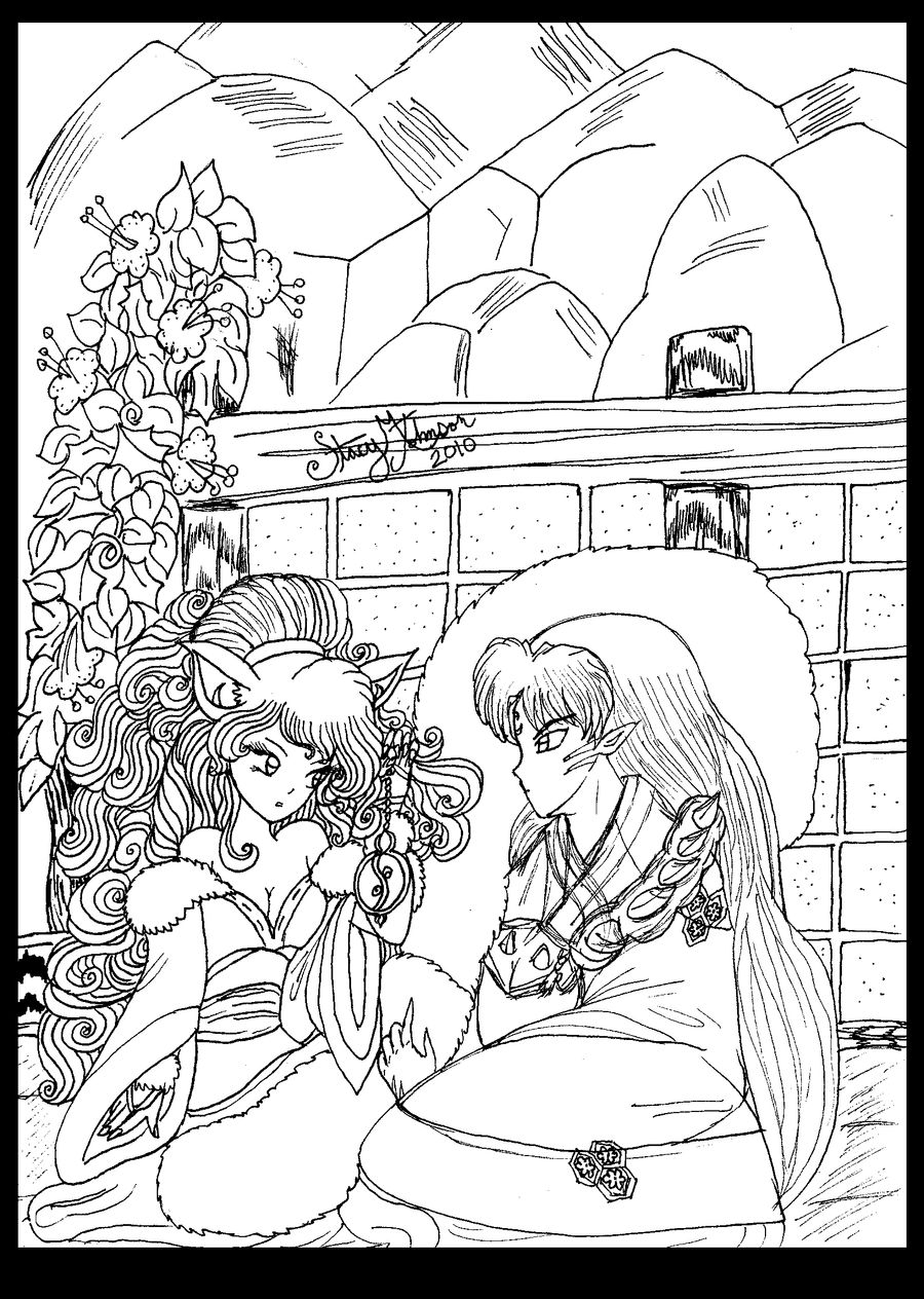 MimiRu Sesshomaru LineArt2