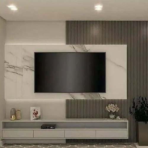 Backdrop Tv | Backdrop | Backdrop Minimalis by furnituresterbaik on ...