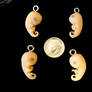 Polymer clay embryo pendants