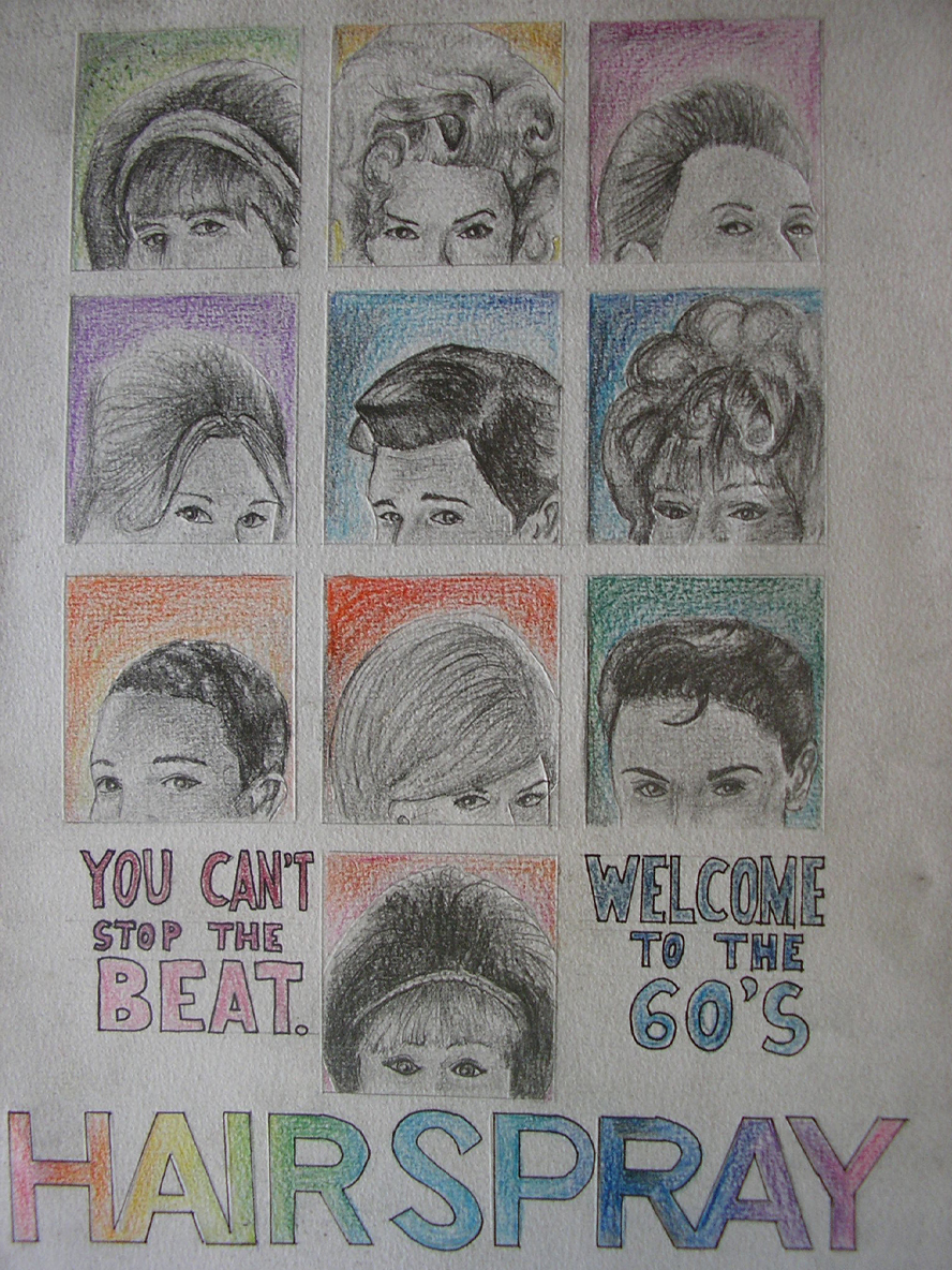 Hairspray poster Drawing