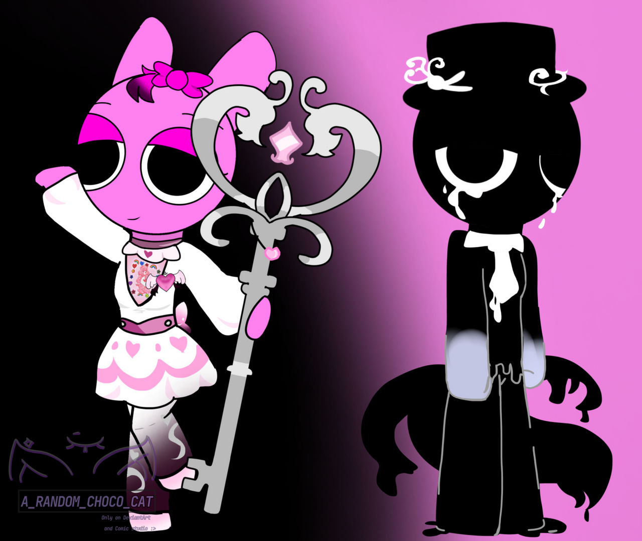 Flutter Bee Deviantart Pink n' Black by ARandomChocoCat on DeviantArt
