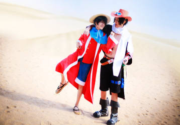 one piece_luffy and ace
