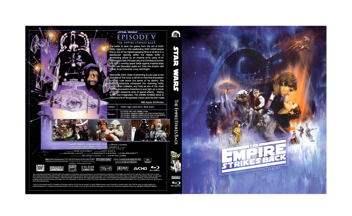 The Empire Strikes Back Custom Blu Ray Cover by SheaLambert on DeviantArt.