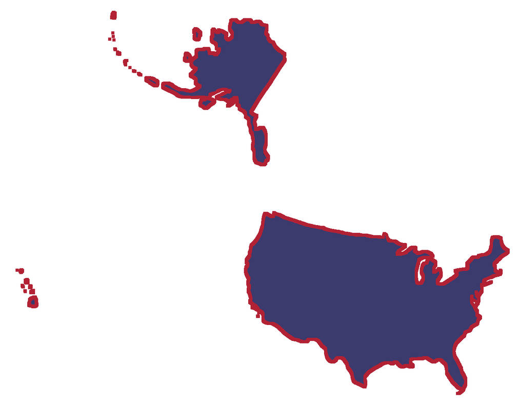 Shape of The United States of America (W) by HispaniolaNewGuinea on ...