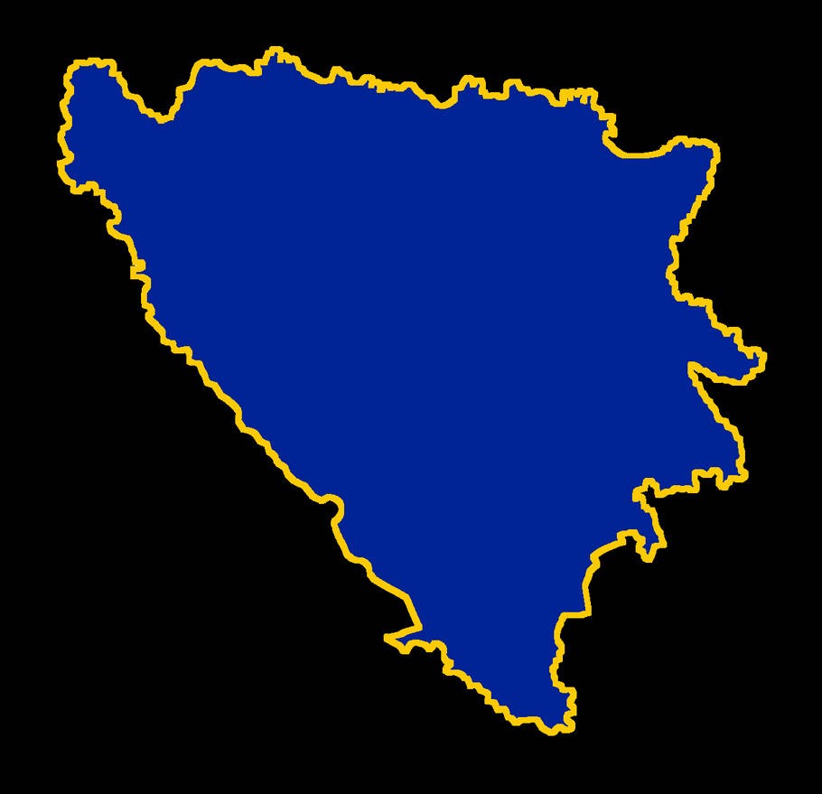 Bih Shape Shape of Bosnia and Herzegovina (B) by HispaniolaNewGuinea on DeviantArt