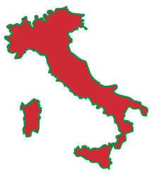 Shape of Italy (W)