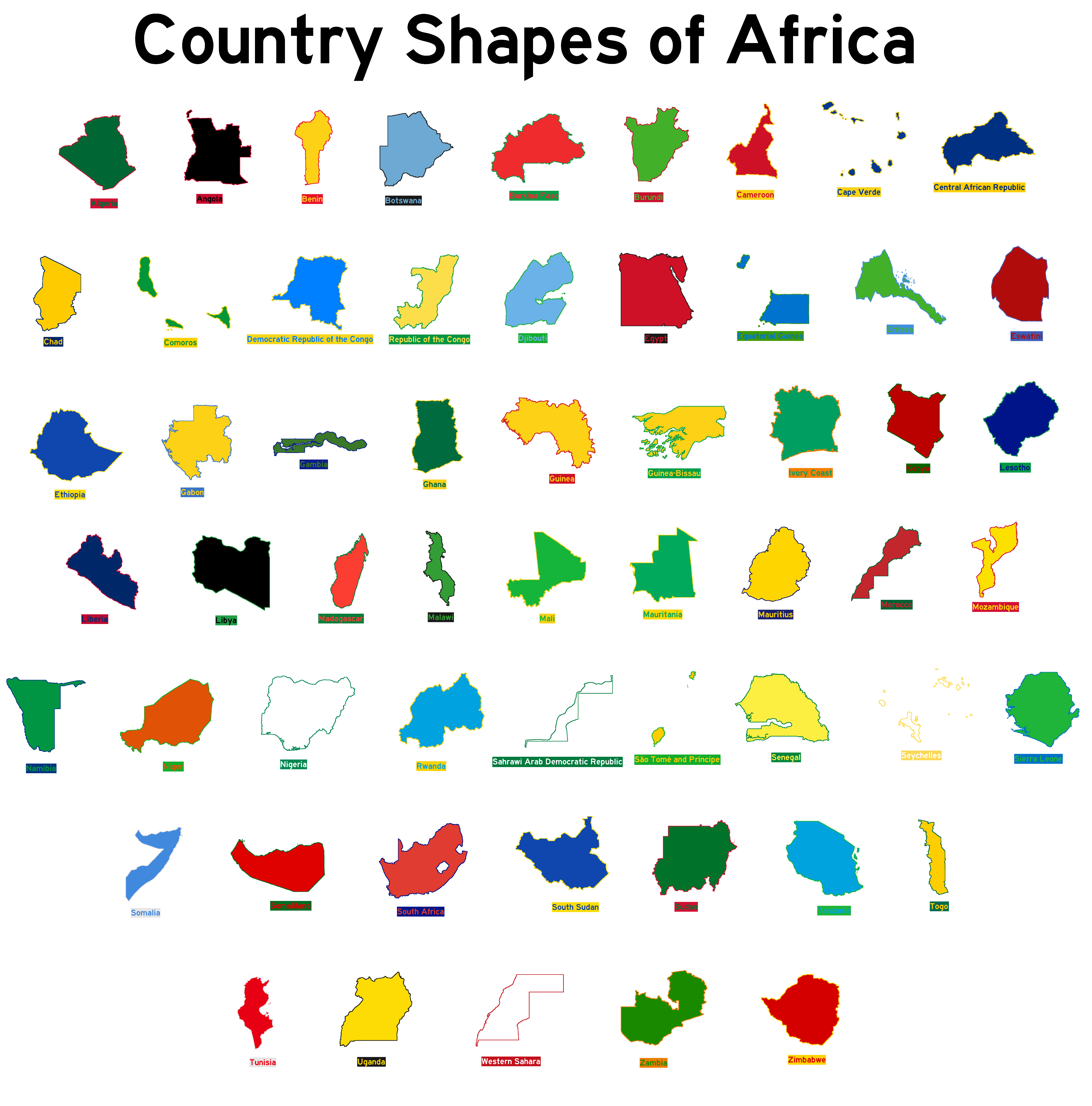 Country Shapes Of Africa White Background By HispaniolaNewGuinea On country-shapes-of-africa-white-background-by-hispaniolanewguinea-on