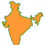 Shape of India (T, de jure)