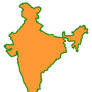 Shape of India (W, de jure)