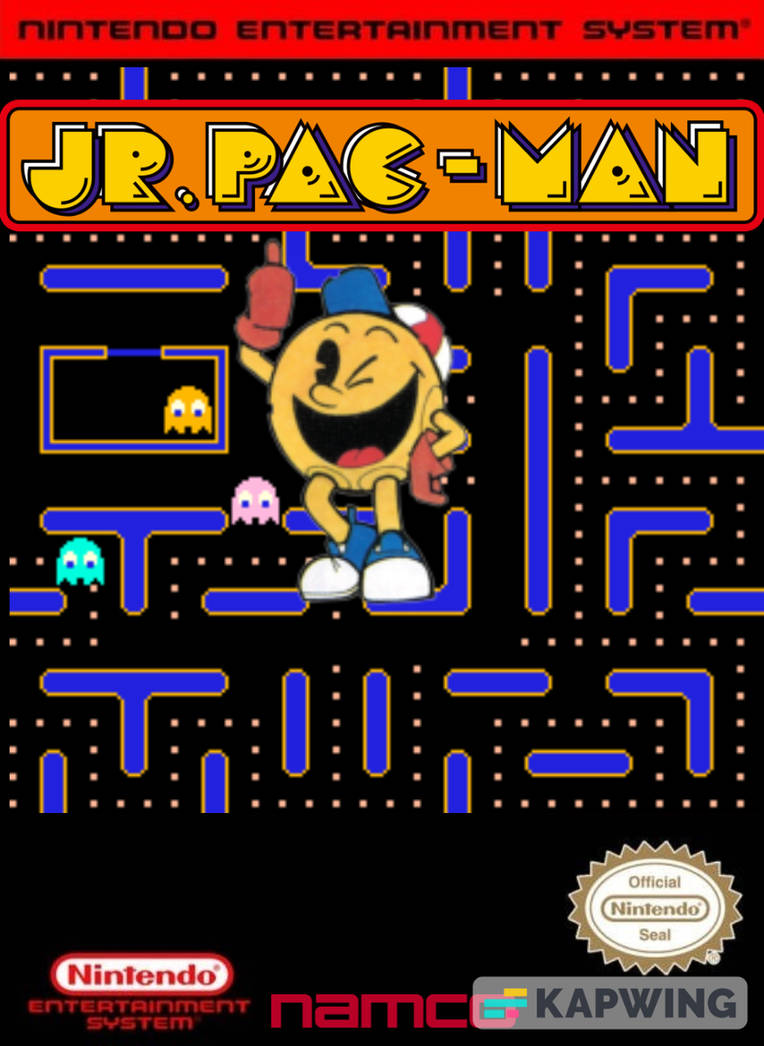 Jr Pac Man Jr. Pac-Man (NES) Custom Cover Art by Ryanmlinn on DeviantArt
