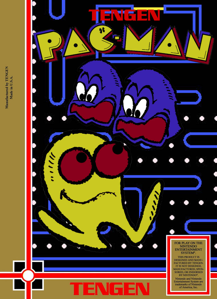 Tengen Pac-Man (NES) Box Art by Ryanmlinn on DeviantArt