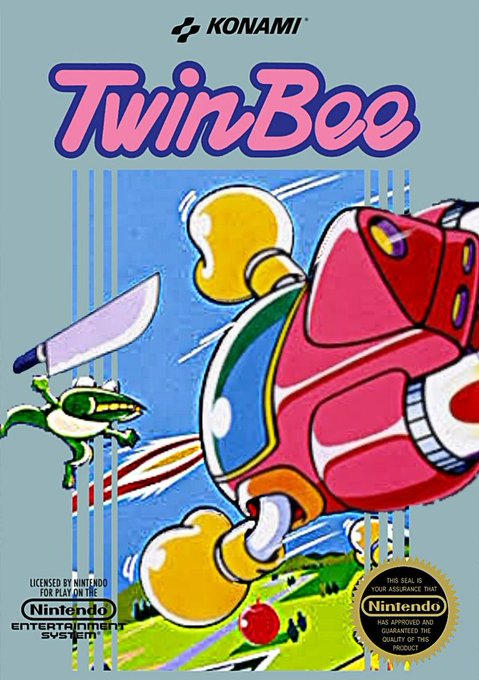 TwinBee (NES) Cover Art by Ryanmlinn on DeviantArt
