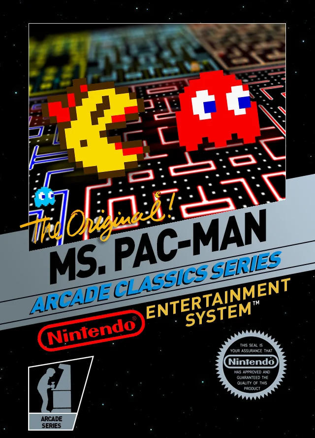 Miss Pacman Nes Ms. Pac-Man (NES) Cover Art by Ryanmlinn on DeviantArt