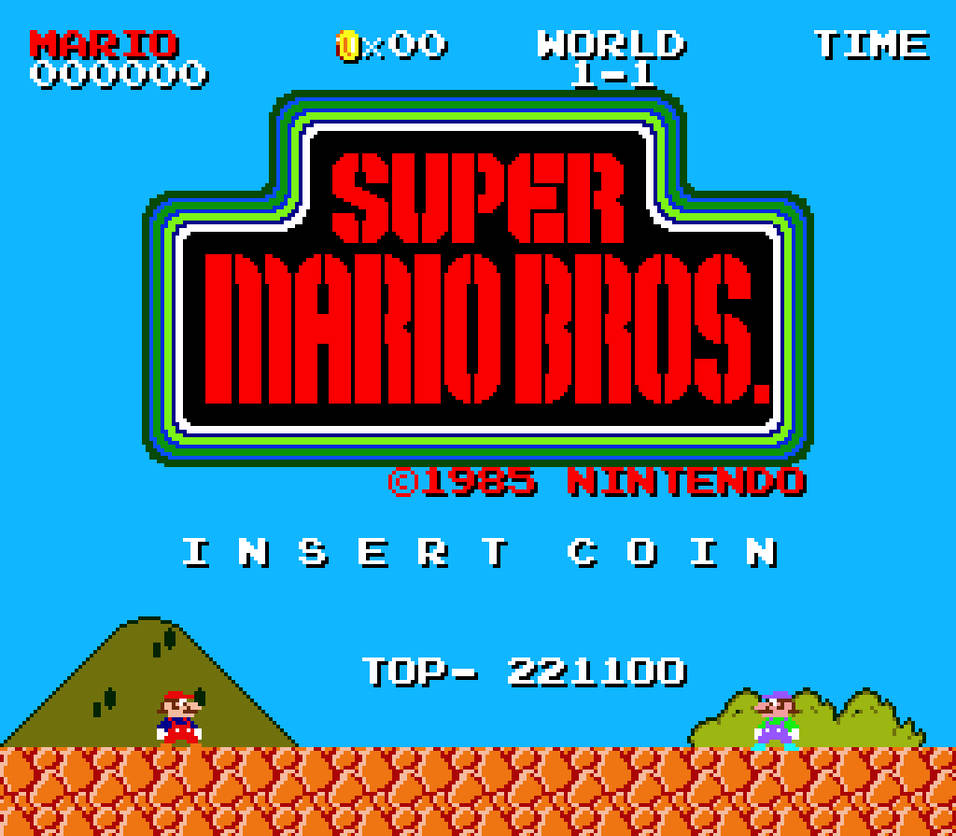 Super Mario Bros. (Arcade) Title Screen by Ryanmlinn on DeviantArt