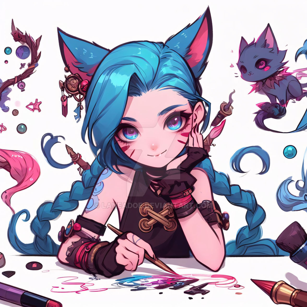Jinx Cat Computer Jinx and that silly cat by laneadoe on DeviantArt