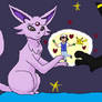 Espeon and Umbreon