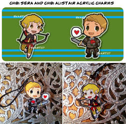 Sera and Alistair acrylic charms