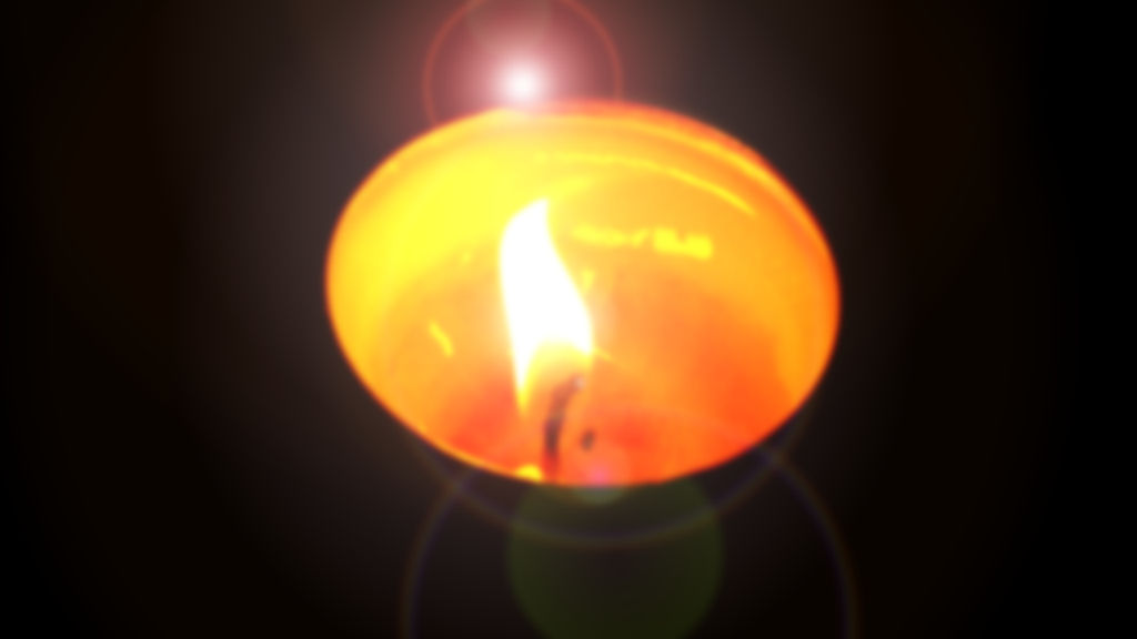 Blurred flame