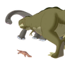 Littlefoot,Littlefoot's grandfather and sharptooth