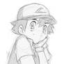 Satoshi/Ash/Sacha sketch - Pokemon