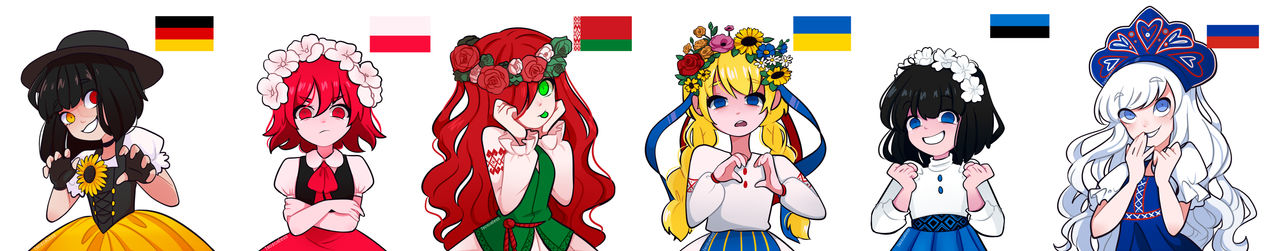 I made a drawing based on country flags...part 2 by Isosceless on ...