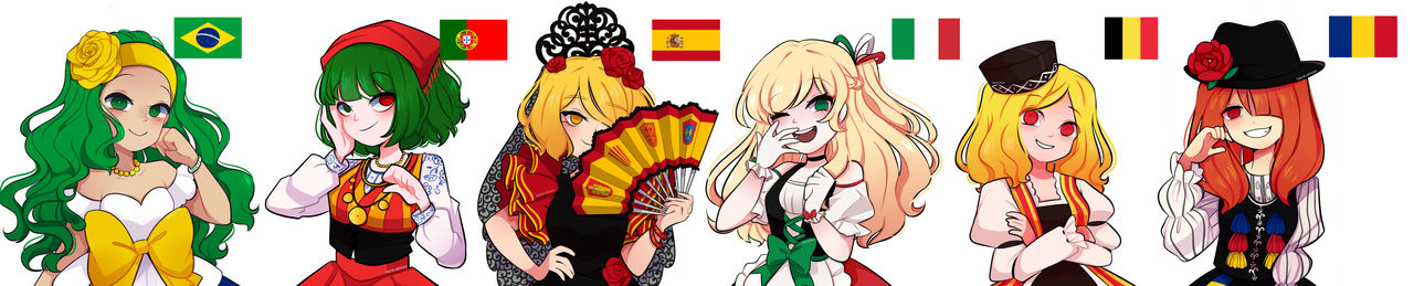 I made a drawing based on country flags...part 4 by Isosceless on ...