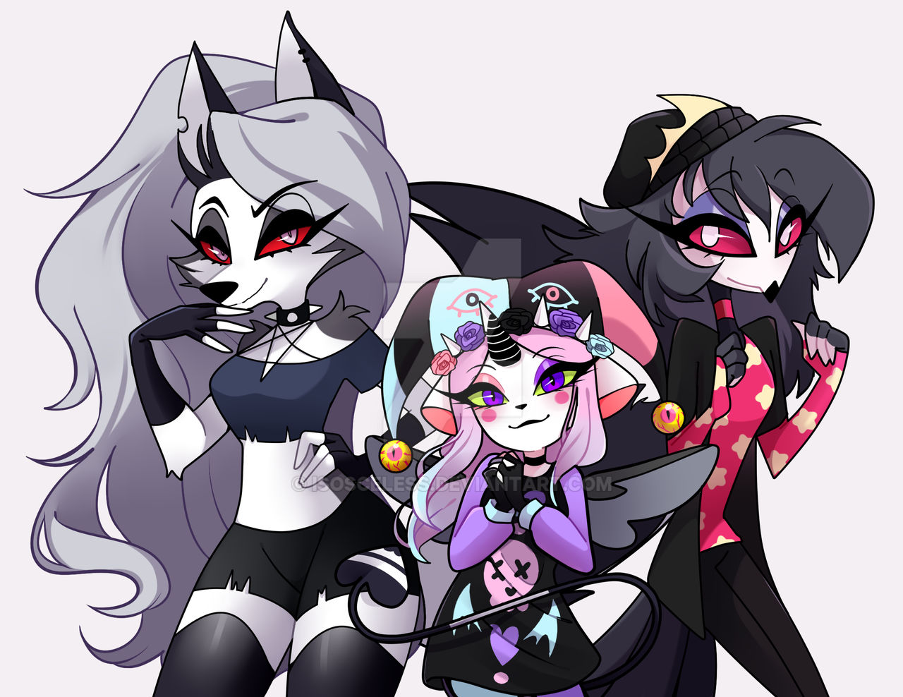 Isosceless Deviantart trio -Commission- by Isosceless on DeviantArt