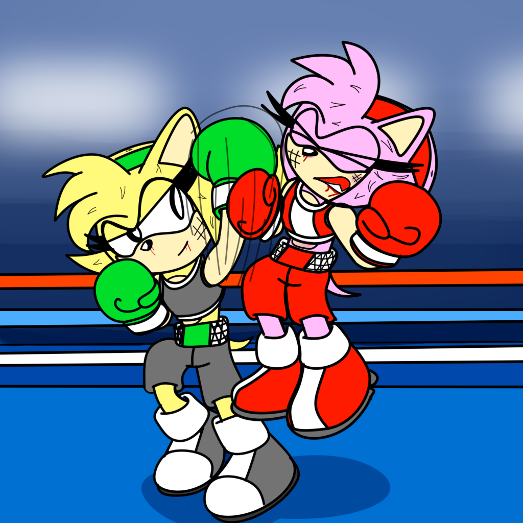 Sonic and Amy VS DeviantArt 