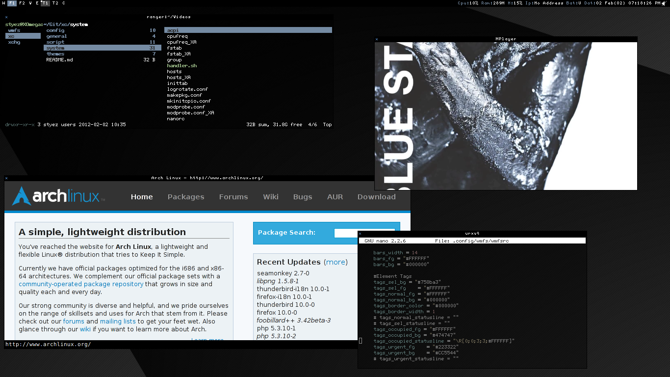 ArchLinux - WMFS - V1