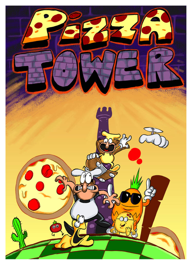 Игры пицца товер. Pizza Tower игра. Игрушки пицца ТАВЕР. Башня пицца ТАВЕР. Pizza Tower Постер.