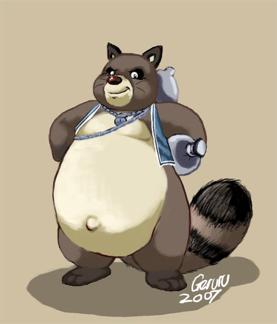 Tanuki with a belleh