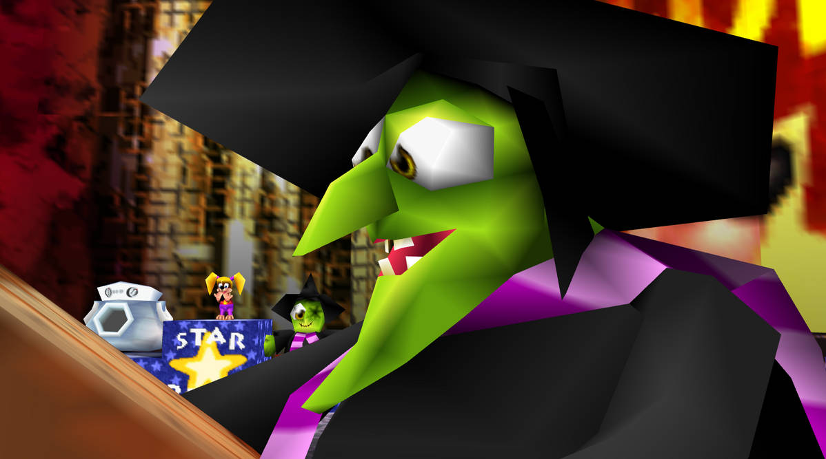 Banjo-Kazooie Gruntilda Closeup (NoClip) by Pixiv4444 on DeviantArt