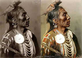 Photo by Edward Curtis. Medicine Crow, 1908