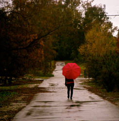 Red umbrella