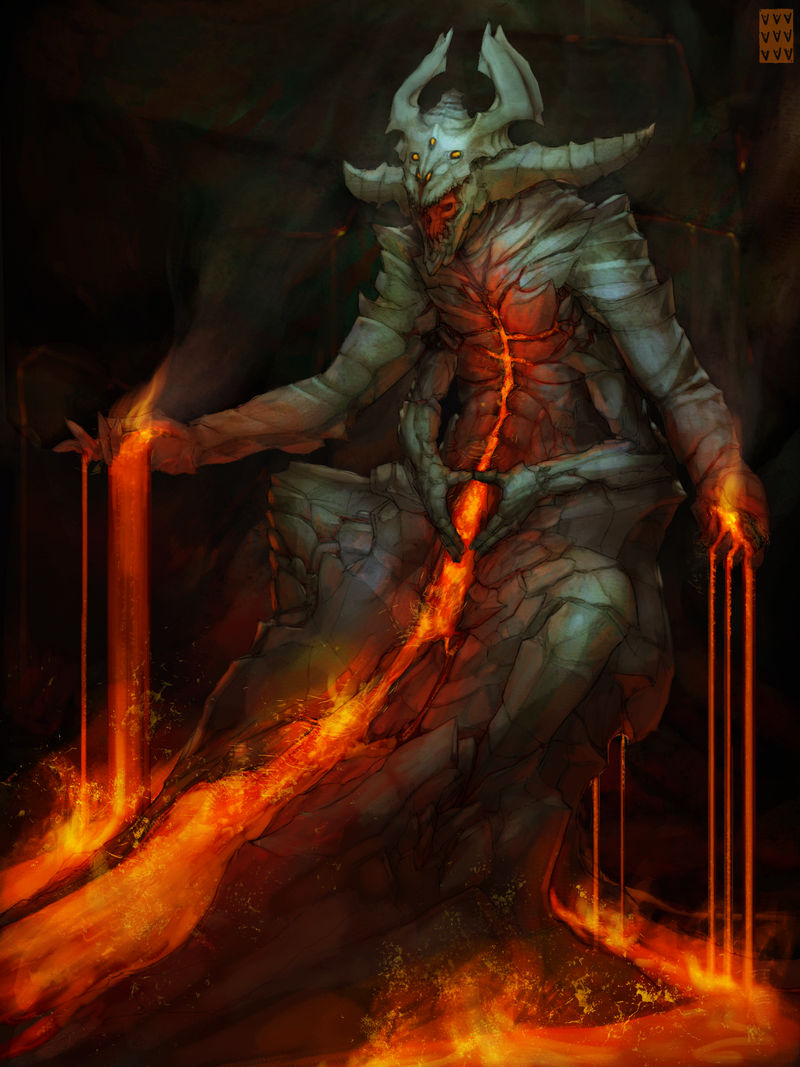 Volcano Demon Volcanic Demon by PentaTree on DeviantArt