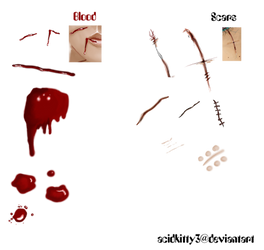 Free Blood and Scars Stock