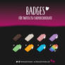 Sub Twitch Badges [Ladyofchocolate]