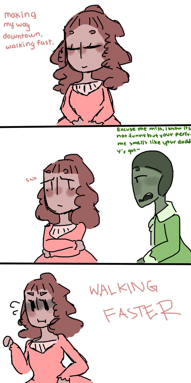 picture Making My Way Downtown Walking Fast Walking Faster hamilton comic walking faster by