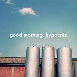 good morning, hypocrite.