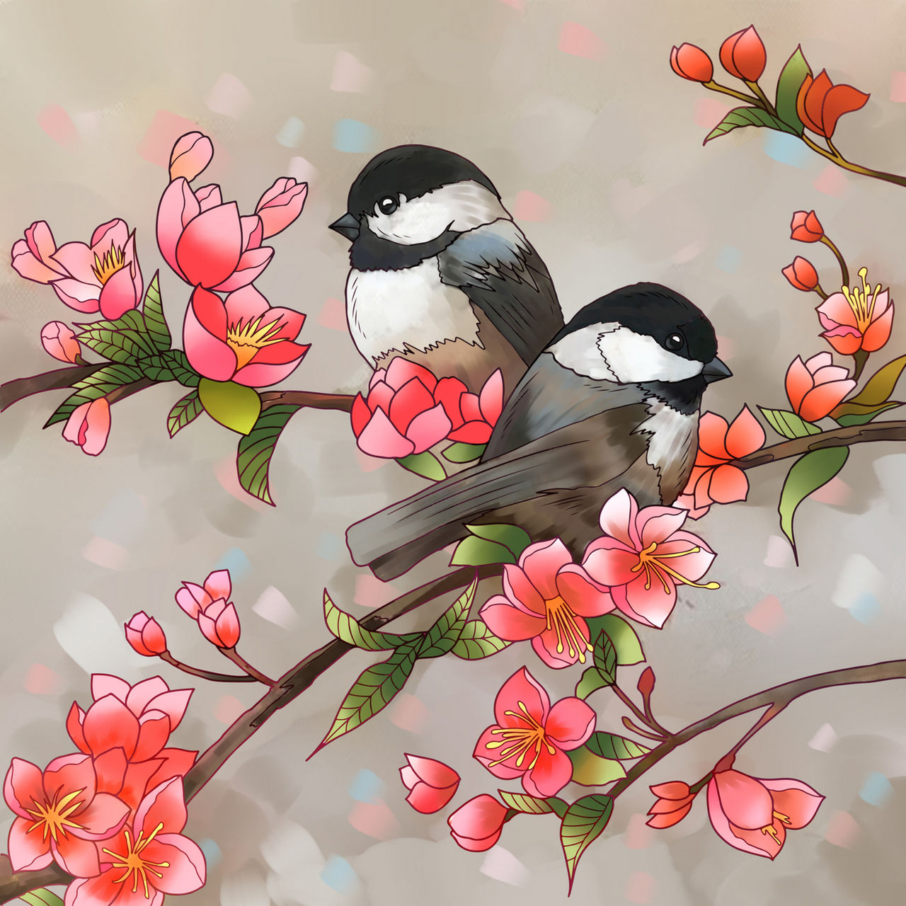 Birds Deviantart Birds on a tree #2 by ShineDeviarts on DeviantArt