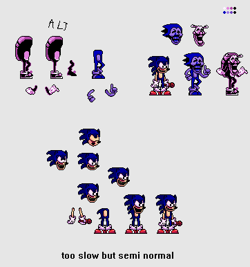 Majin sonic sprite sheet V2 by 3-BingoBingo on DeviantArt